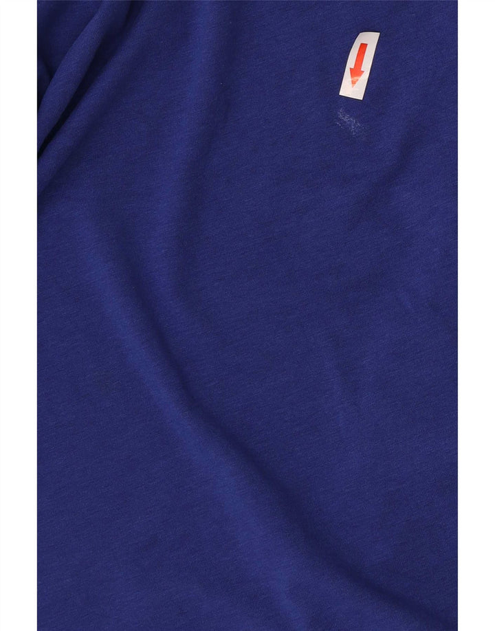 Adidas Polo skjorte til mænd, lille blå polyester