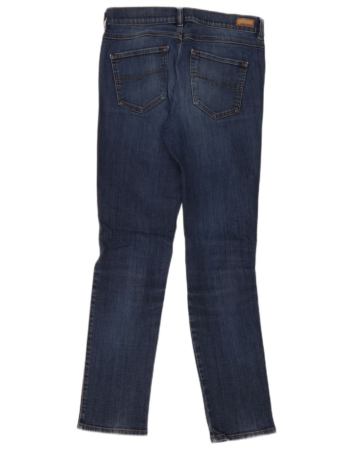 Diesel Dame Sandy Regular Slim Straight Jeans W29 L32 Blå Bomuld