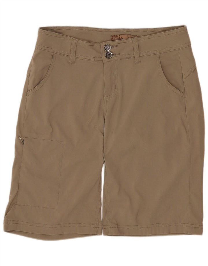PRANA Cargo Shorts til kvinder US 2 XS W30 Beige Nylon