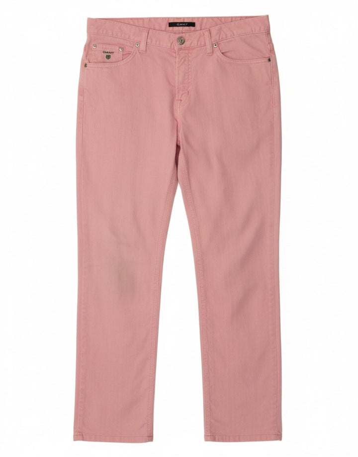 GANT Dame Dawn Regular Fit Lige Casual Bukser W29 L32 Pink Bomuld