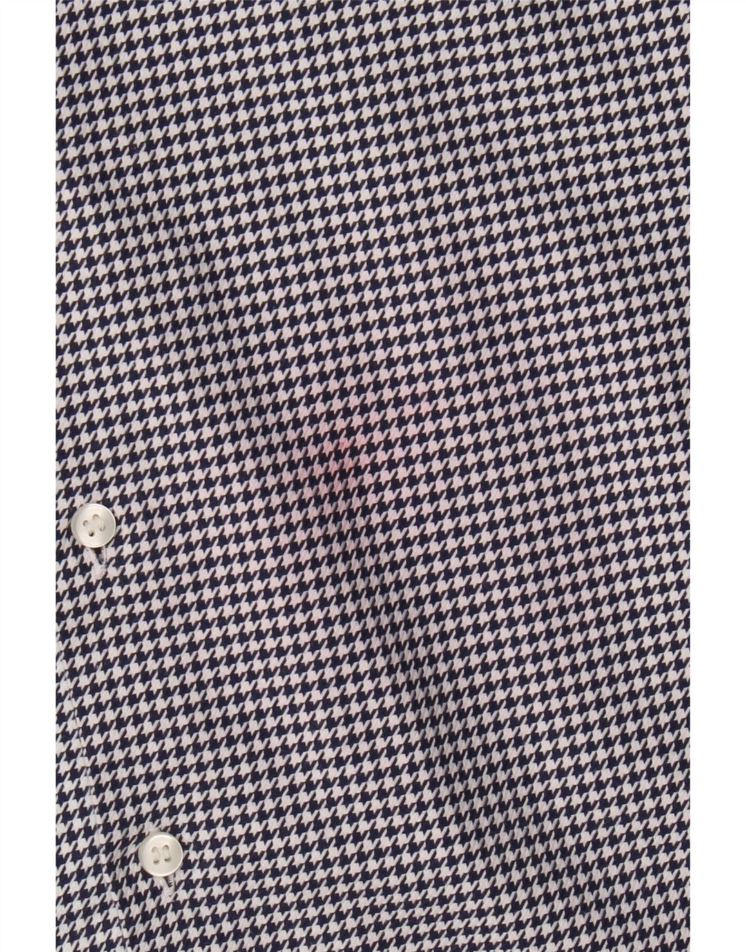 Calvin Klein herreskjorte str. 38 15 Mellem marineblå Houndstooth Designer