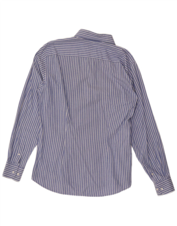 Sergio Tacchini herreskjorte stor blå stribet