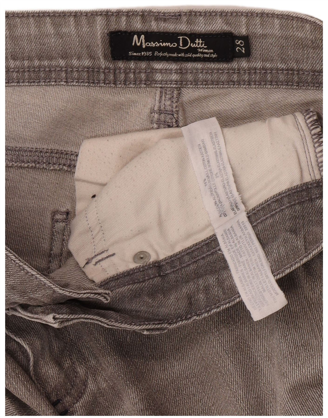 Massimo Dutti Dame Skinny Jeans W28 L33 Grå Bomuld