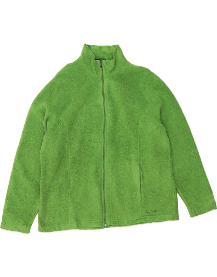 L.L.BEAN Womens Fleece Jacket UK 18 XL Green Polyester Vintage L.L.Bean and Second-Hand L.L.Bean from Messina Hembry 