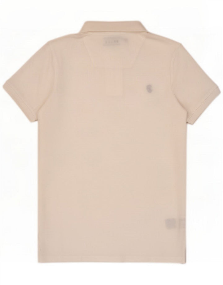 Timberland Herre Slim Fit Polo Shirt Medium White Cotton
