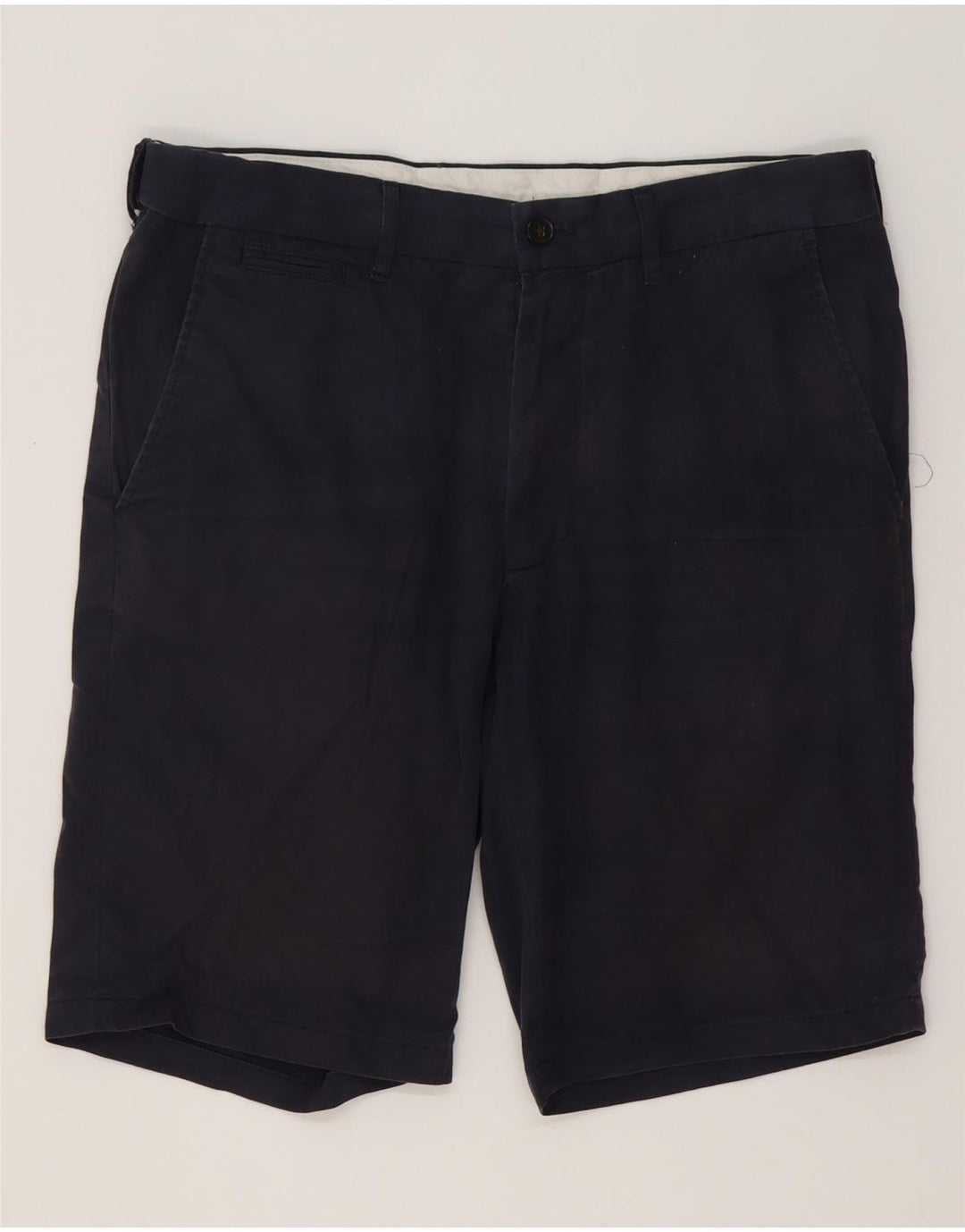 Marks & Spencer Herre Chino Shorts W32 Medium Navyblå Bomuld