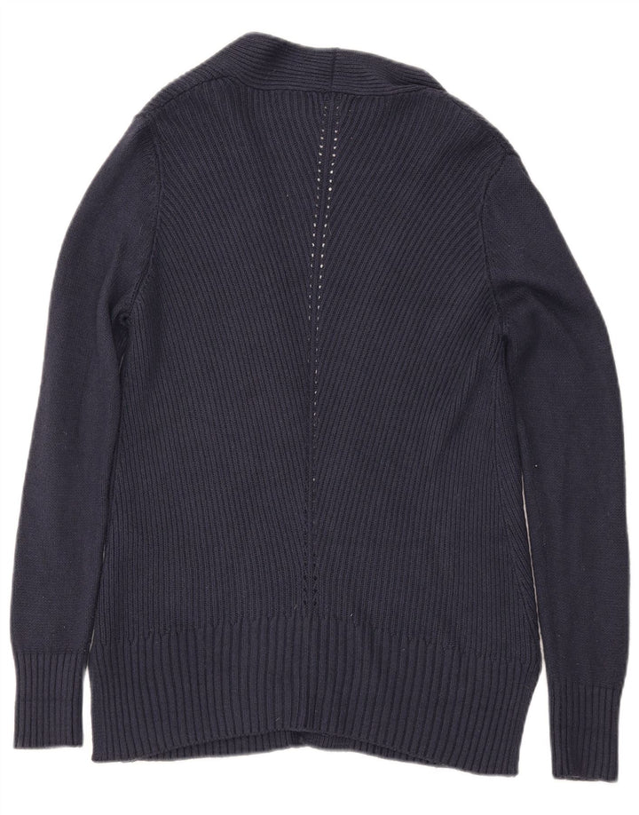 FAT FACE Womens Open Cardigan Sweater UK 8 Small Navy Blue Acryl