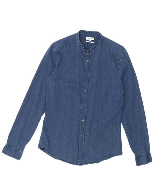Reiss Herre Slim Fit skjorte Medium Blue Bomuld