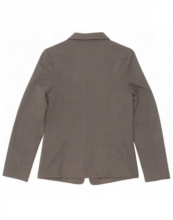 Oasis Womens Open Blazer Jacket UK 12 Medium Grey Polyester