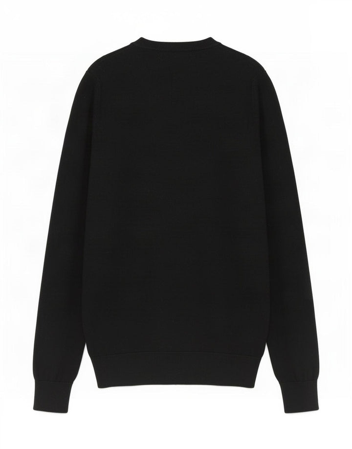 Massimo Dutti Dame V-hals sweater UK 10 Small Black