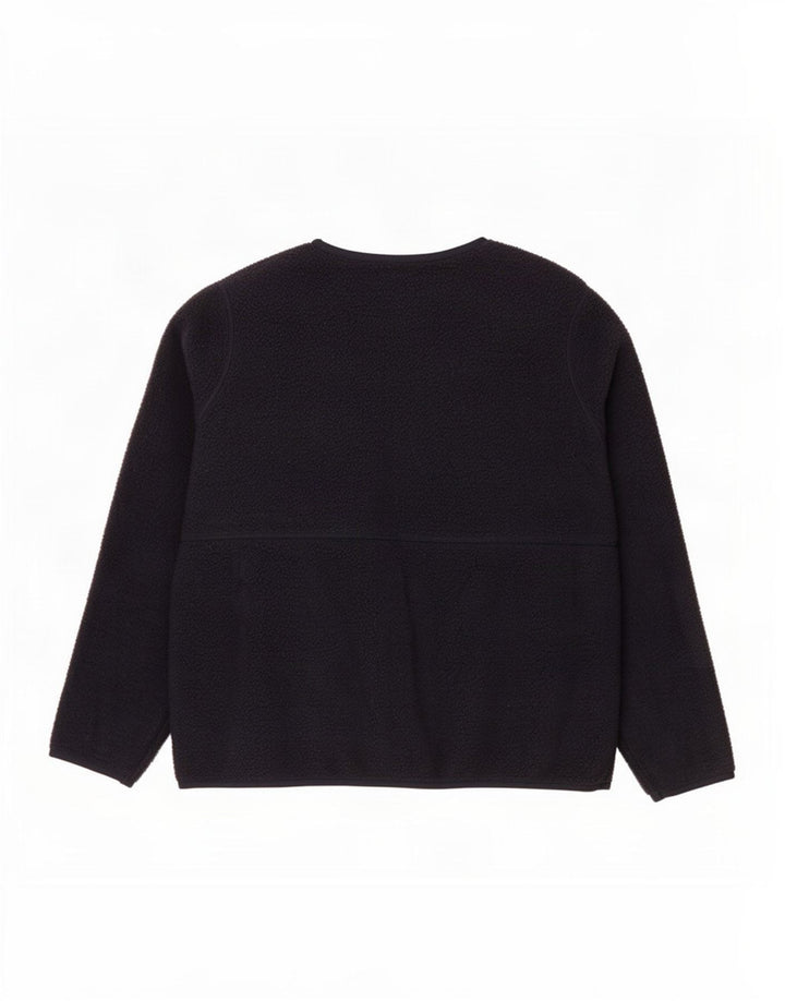 Marks & Spencer Fleecejakke til kvinder UK 16 Stor marineblå polyester