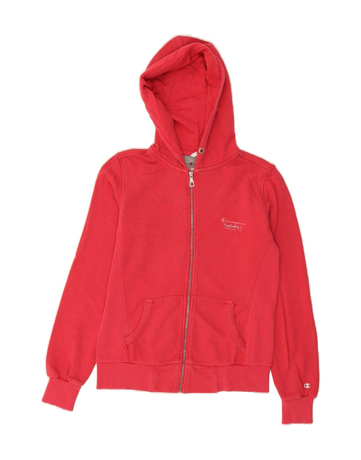 CHAMPION Womens Heritage Classics Zip Hoodie Sweater UK 10 Small Red Vintage Champion and Second-Hand Champion from Messina Hembry 