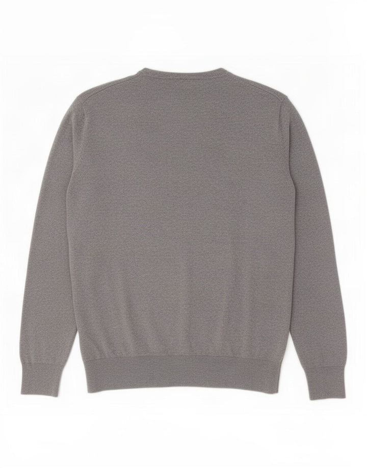 Marks & Spencer Herre Autograph V-hals sweater Stor grå bomuld