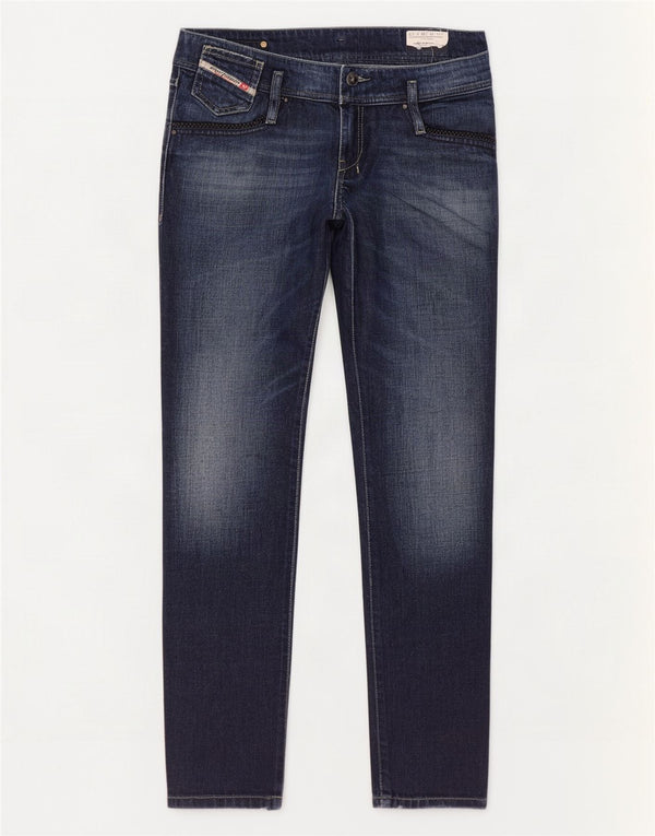 Diesel Womens Matic Slim Jeans W29 L32 Navy Blue Cotton