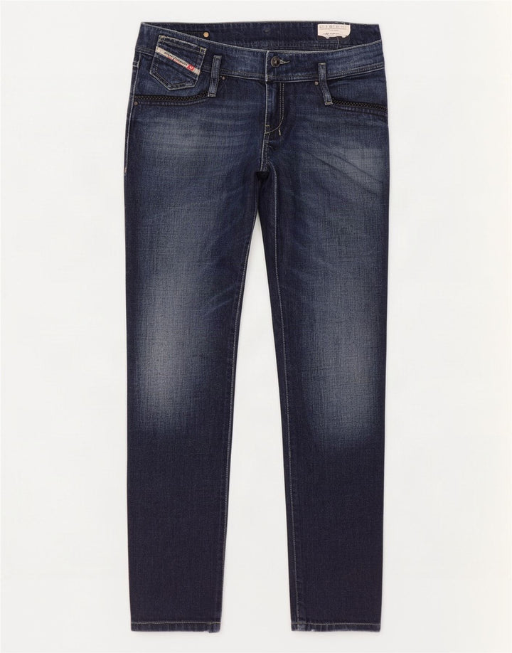 Diesel Dame Matic Slim Jeans W29 L32 Marineblå Bomuld