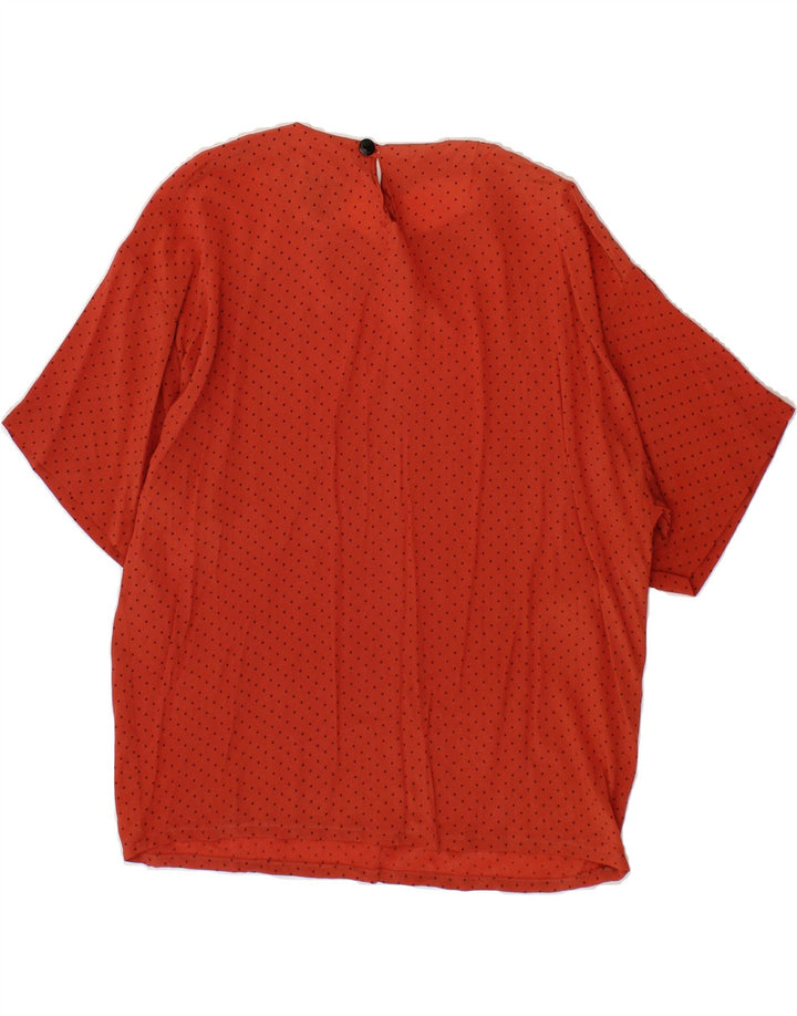 VINTAGE Womens Blouse Top IT 44 Medium Red Polka Dot Vintage Vintage and Second-Hand Vintage from Messina Hembry 