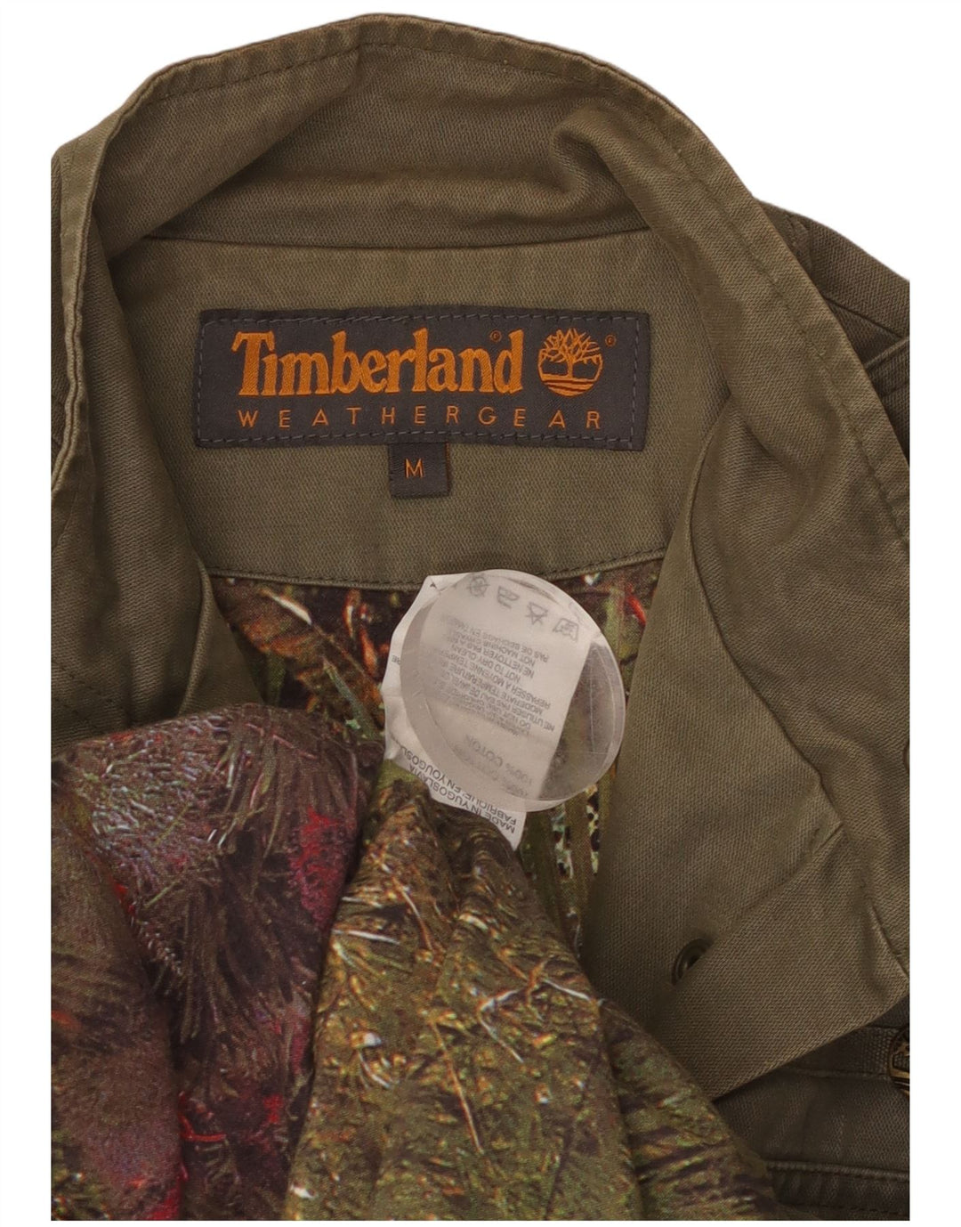 TIMBERLAND Militærjakke til kvinder UK 12 Medium Khaki Bomuld