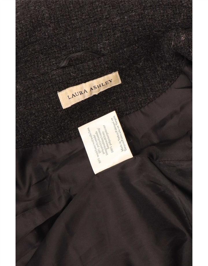 Laura Ashley Dame Overfrakke UK 12 Medium Grey Uld