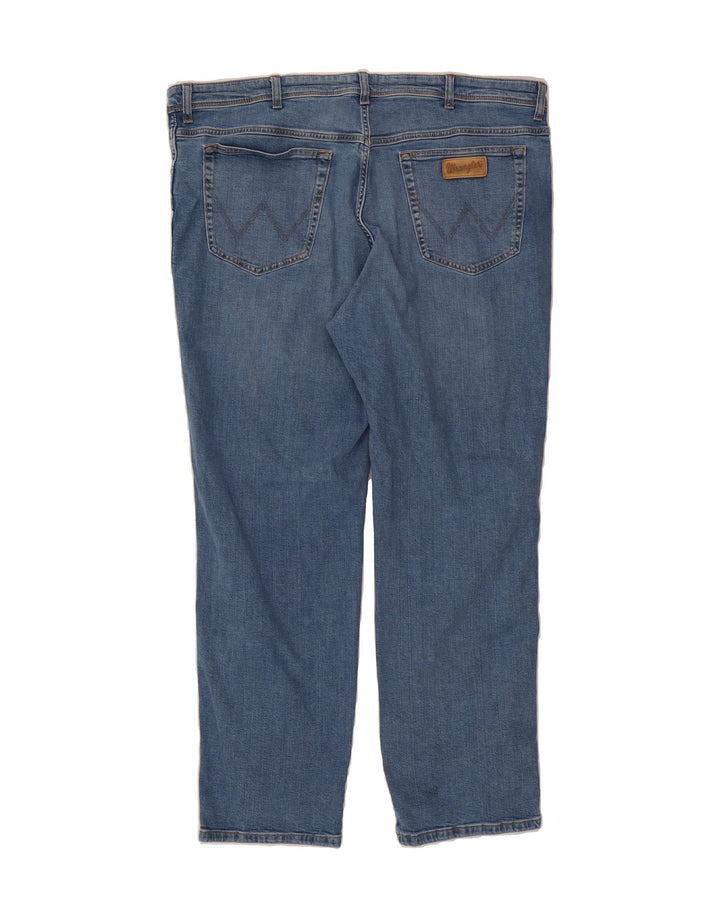 WRANGLER Texas Straight Jeans til kvinder W44 L32 blå bomuld