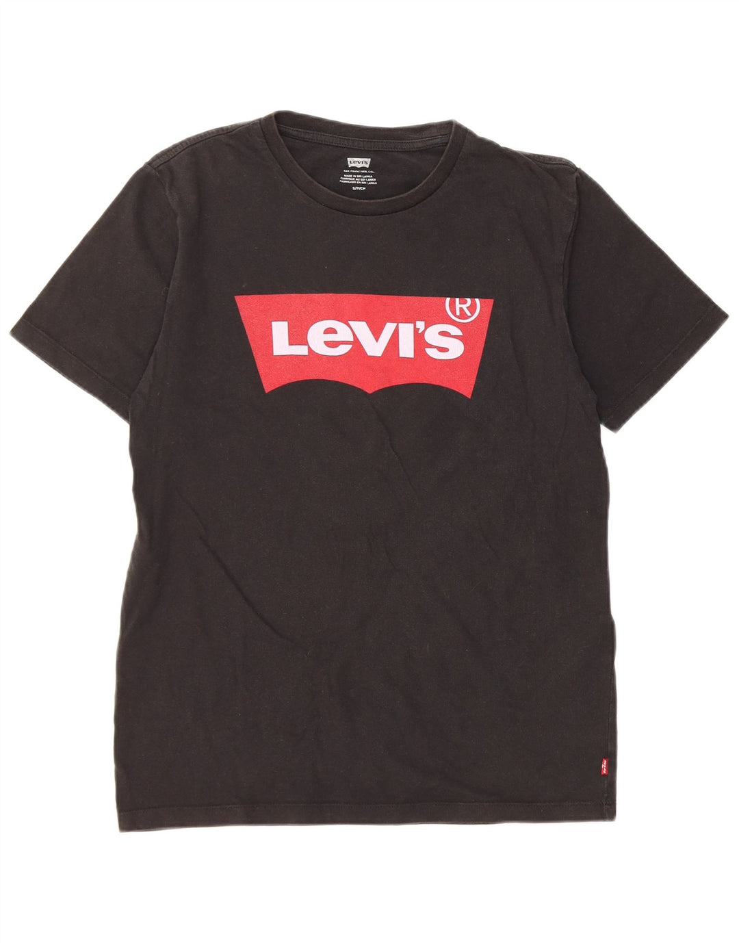 Levi's Herre grafisk T-shirt top lille sort bomuld