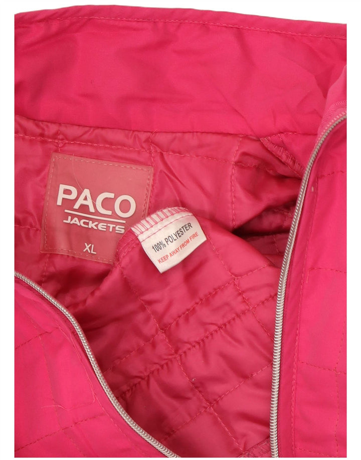 PACO Polstret Gilet til kvinder UK 18 XL Pink Polyester