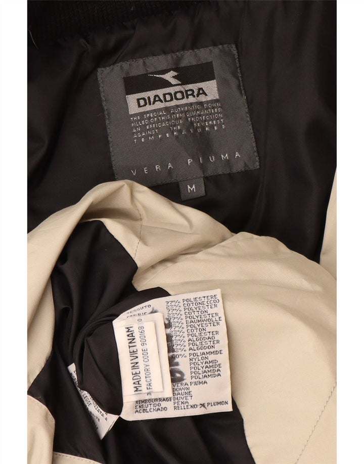 DIADORA Herre hættepolstret frakke UK 38 Medium Beige Polyester