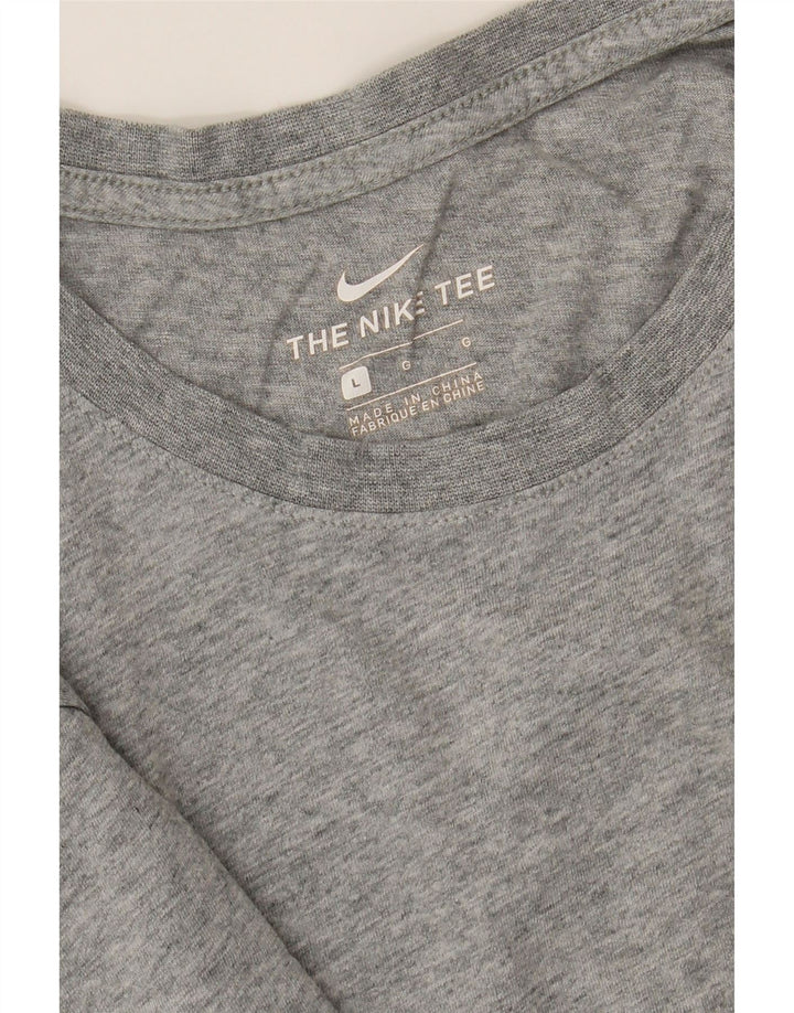 NIKE Mens T-Shirt Top Large Grey Vintage Nike and Second-Hand Nike from Messina Hembry 