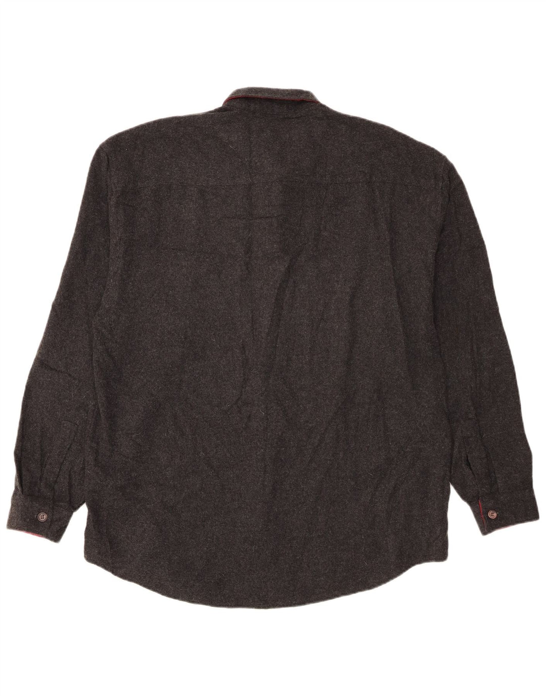Vintage flannelskjorte til mænd, stor sort bomuld