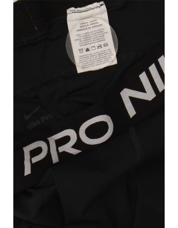 Nike Dame Grafiske Leggings UK 18 XL Sort Polyester