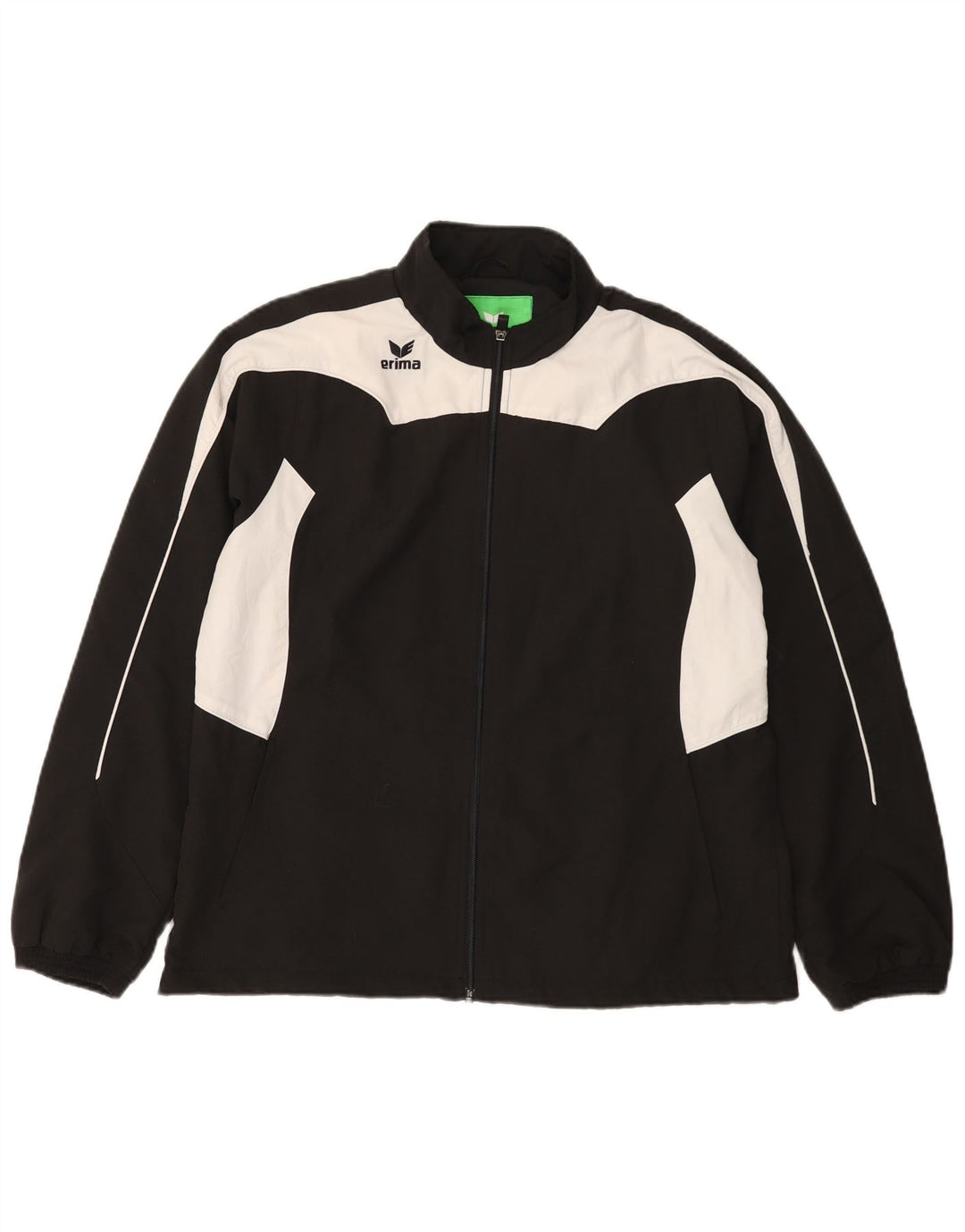 Erima fuld træningsdragt til kvinder UK 16 Large Black Colourblock Polyester