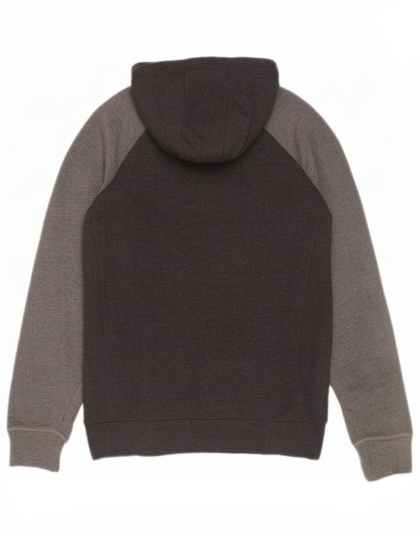Superdry Herre grafisk hættetrøje med lynlås Stor grå Colourblock Bomuld