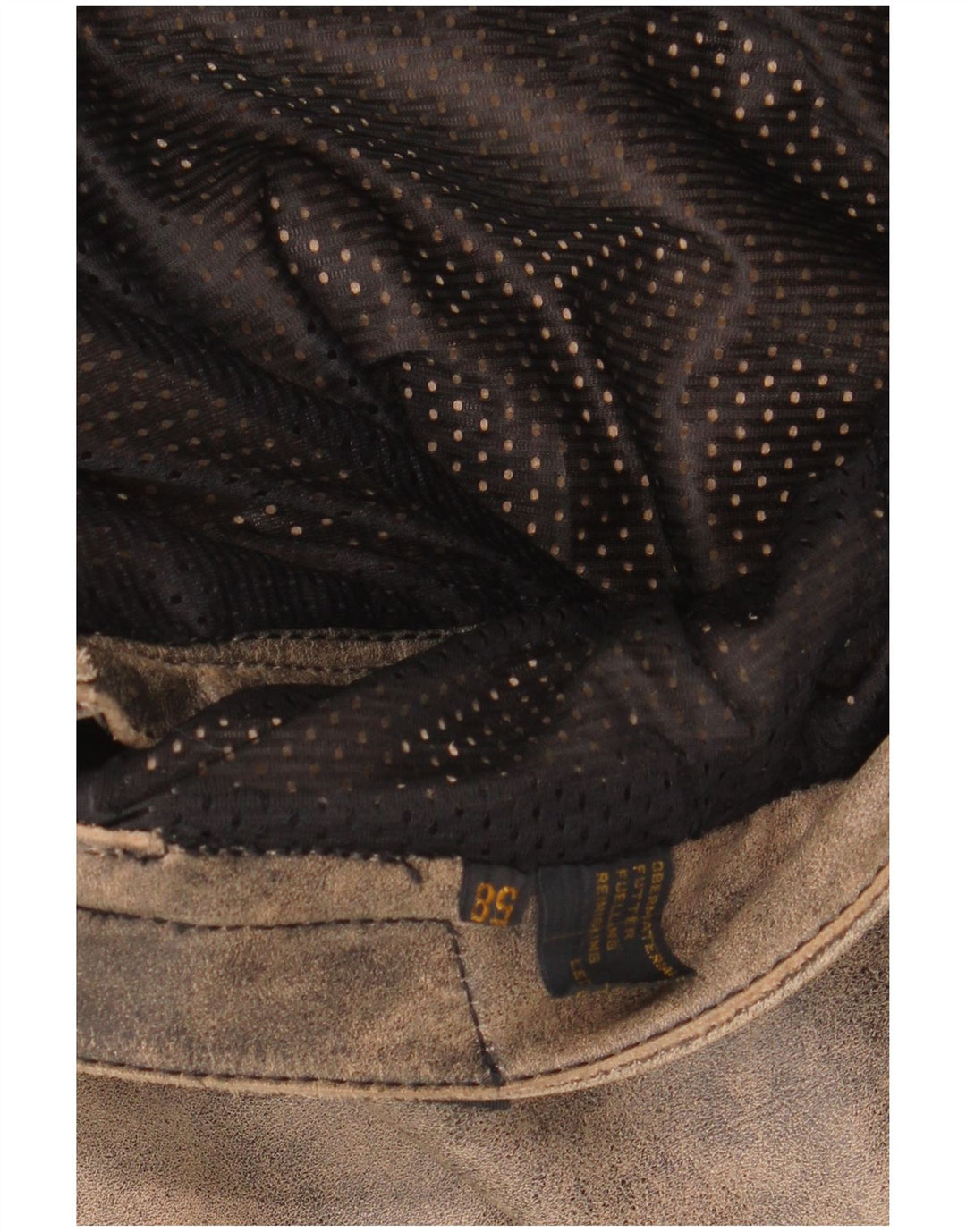 MODEKA Herre Biker Bukser Størrelse 58 3XL W36 L31 Grå Tie Dye Læder