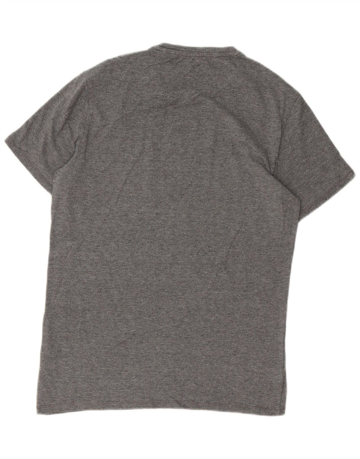 Guess Herre grafisk T-shirt top mellemgrå bomuld