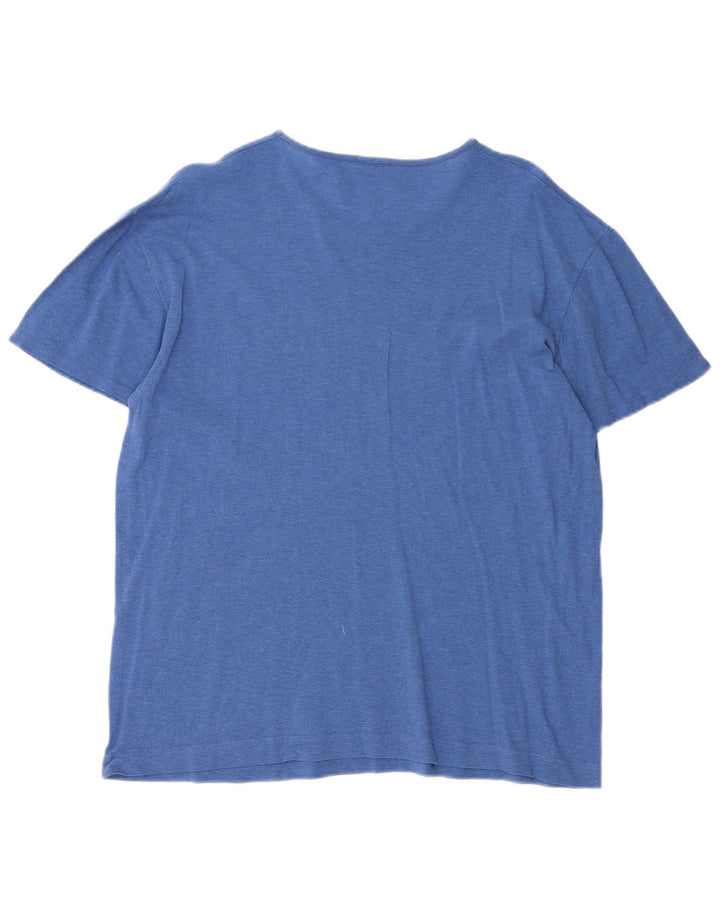 Fila Herre T-Shirt Top Medium Blå