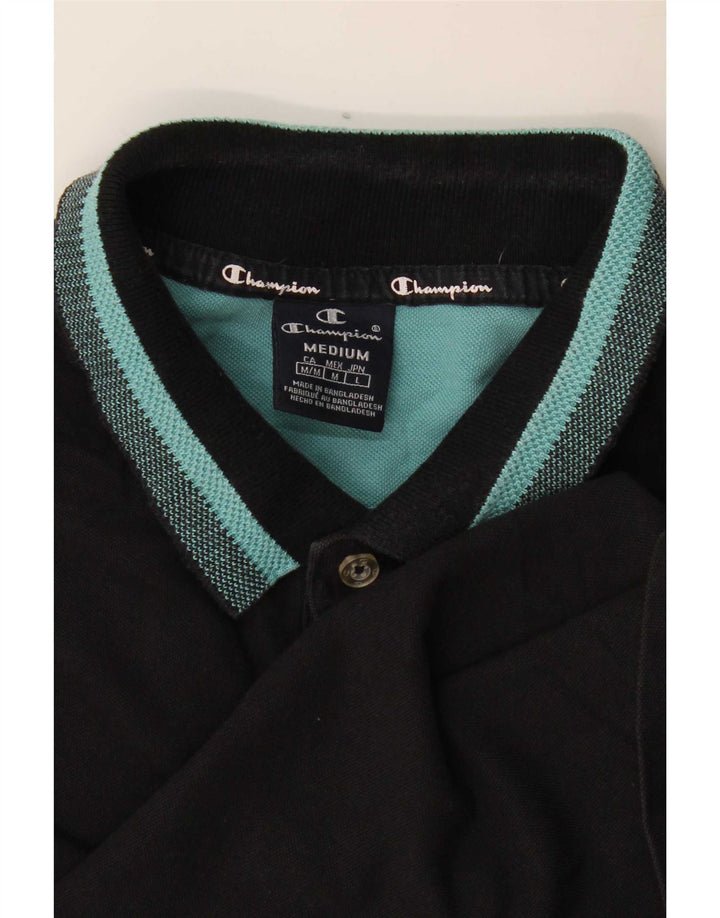 Champion herre poloshirt mellem sort stribet