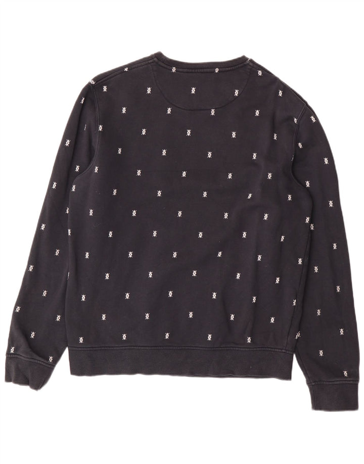 Lyle & Scott Herre Sweatshirt Jumper Stor Marineblå Plettet