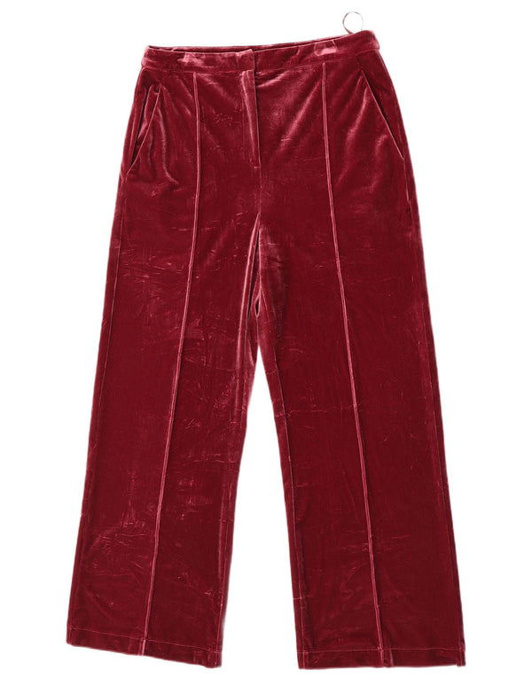 Patrizia Pepe Kvinder Casual Bukser med brede ben IT 46 Large W32 L29 Maroon