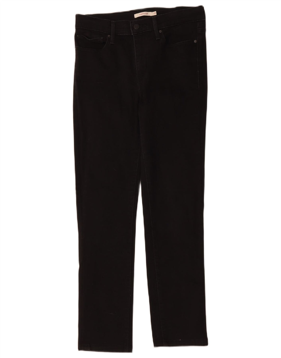Levi's Dame Shaping Slim Jeans W29 L27 Sort Bomuld