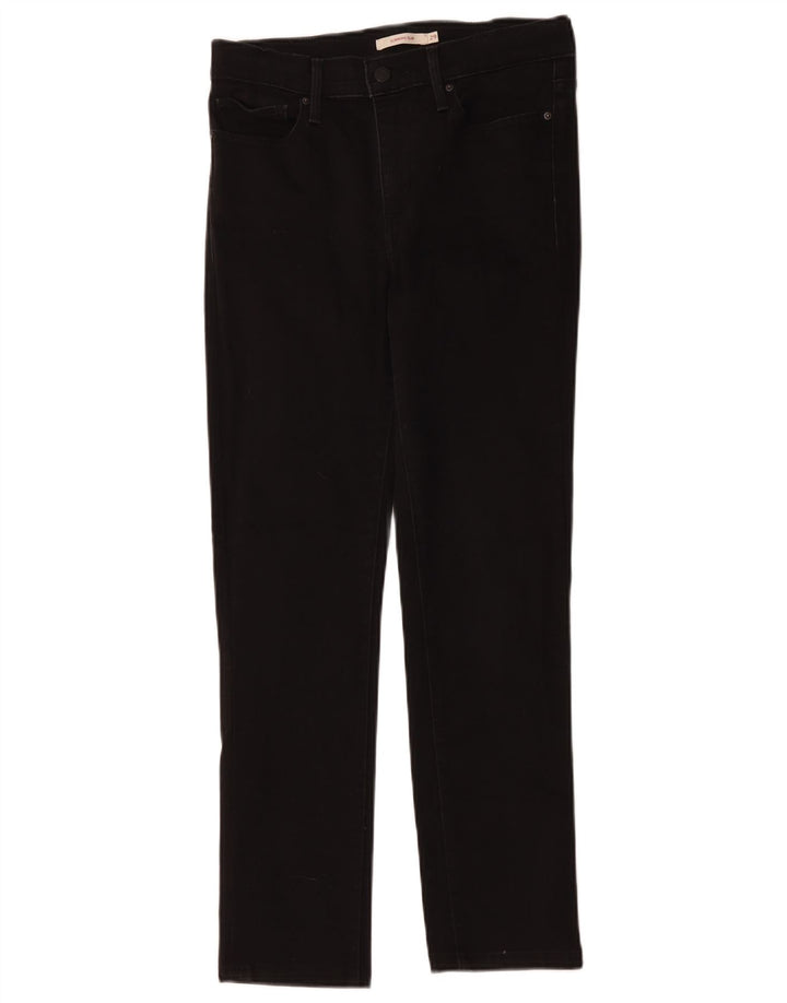 Levi's Dame Shaping Slim Jeans W29 L27 Sort Bomuld