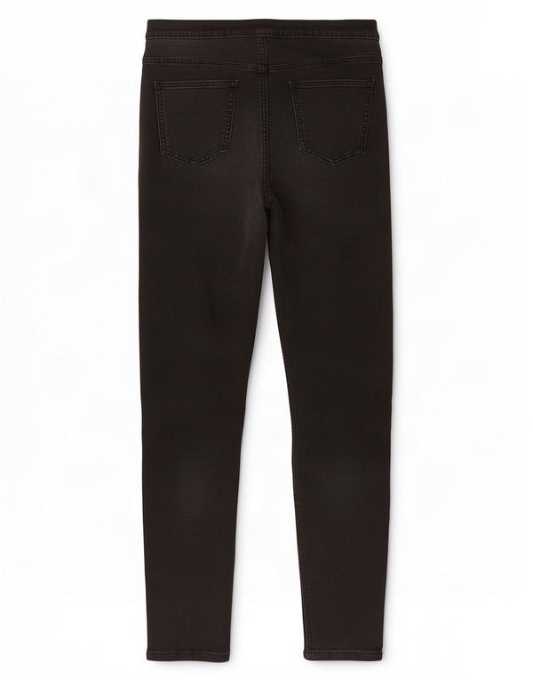 Marks & Spencer Dame Jegging Jeans UK 14 Medium W30 L29 Sort Bomuld