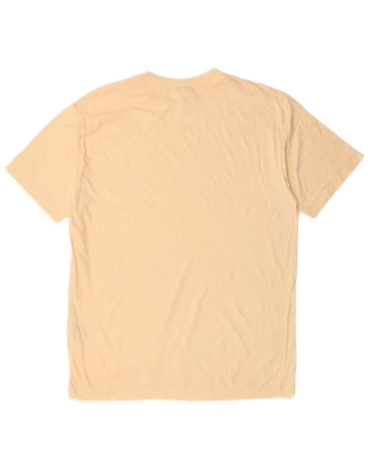 BENETTON Herre T-shirt Top Medium Beige Bomuld