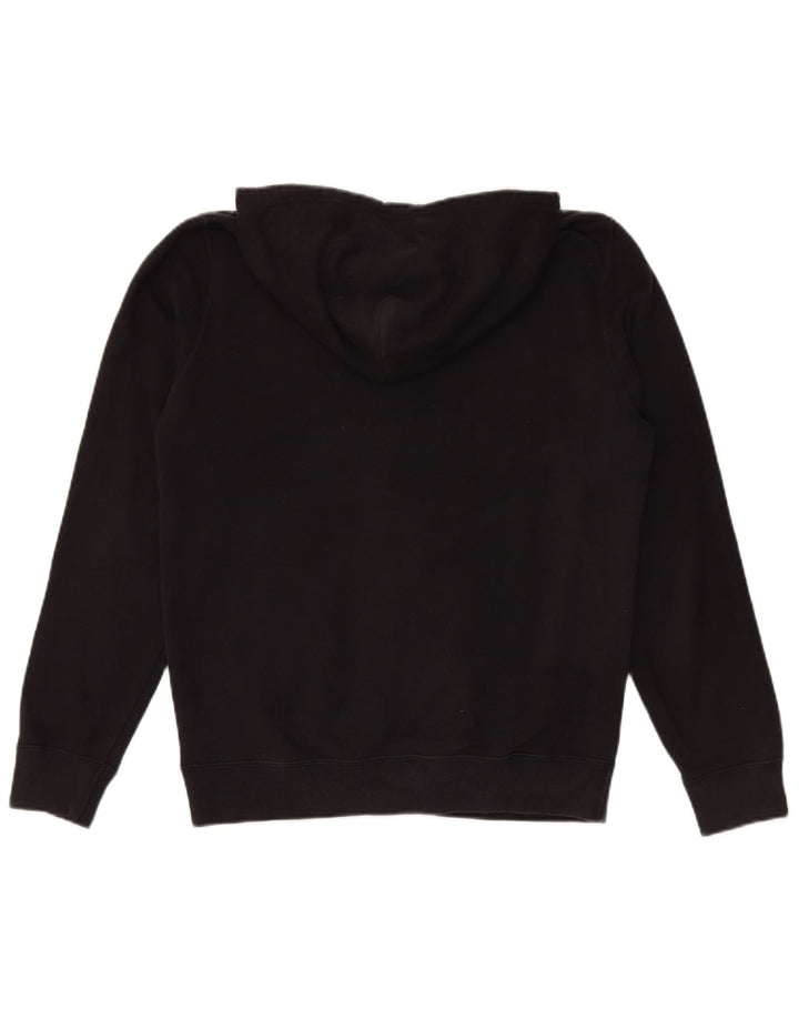CHAMPION Mens Graphic Zip Hoodie Sweater Medium Black
