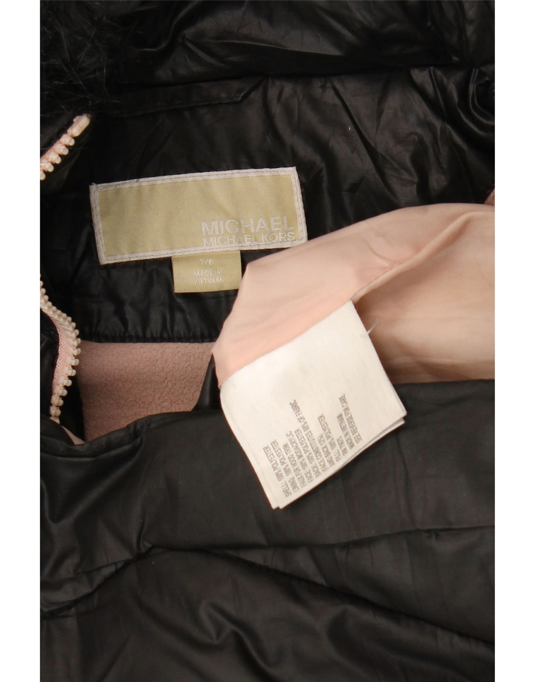 MICHAEL KORS Polstret hættejakke til piger 7-8 år sort polyester