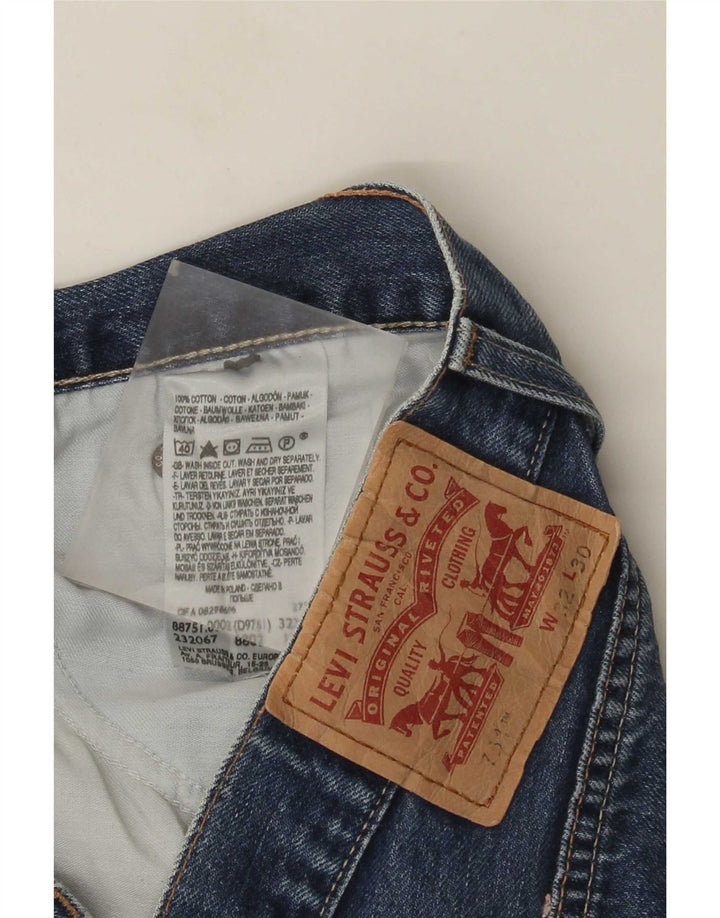 Levi's Dame 751 Straight Jeans W32 L30 Blå Bomuld