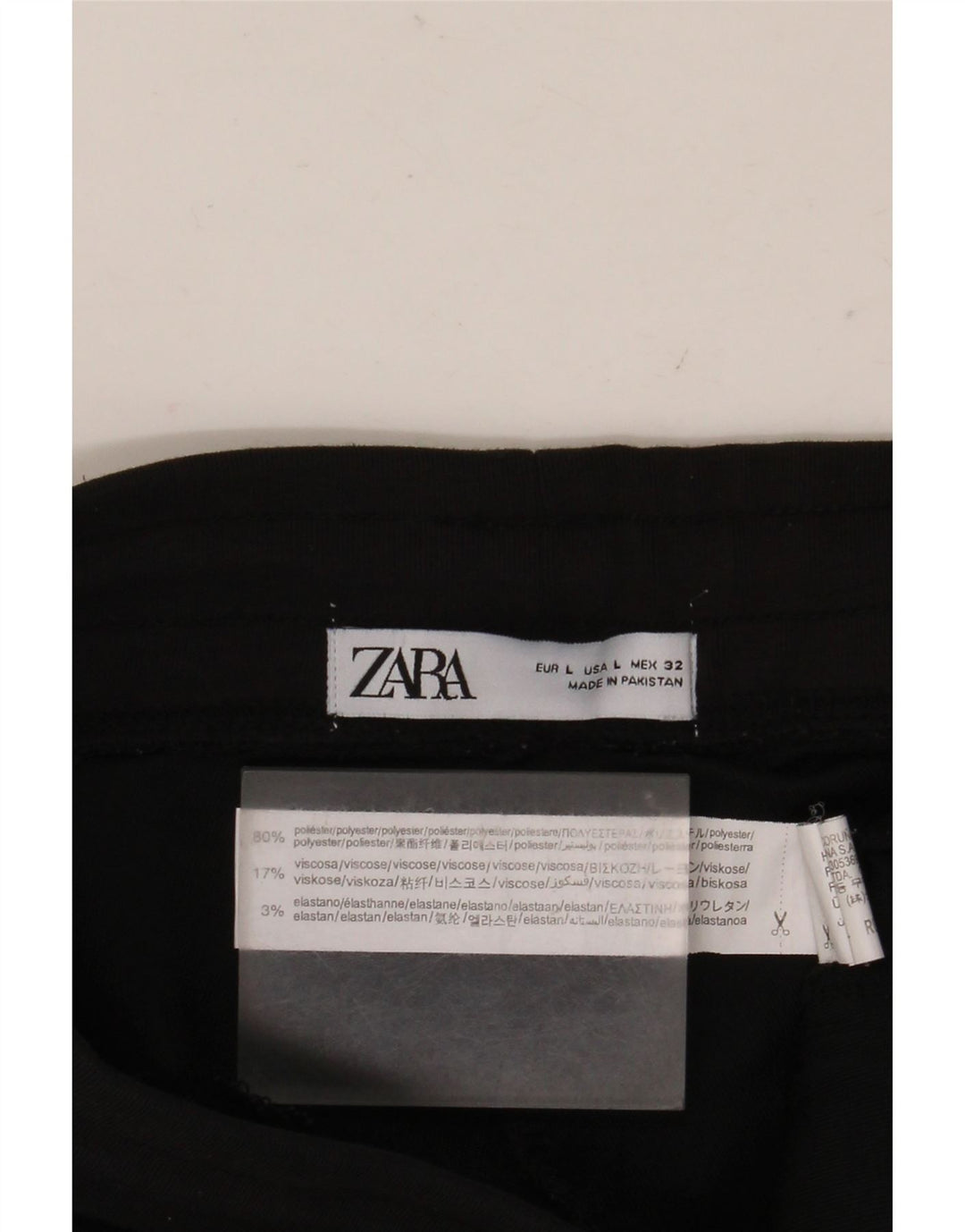 ZARA træningsdragt til kvinder Joggers UK 14 Stor sort polyester