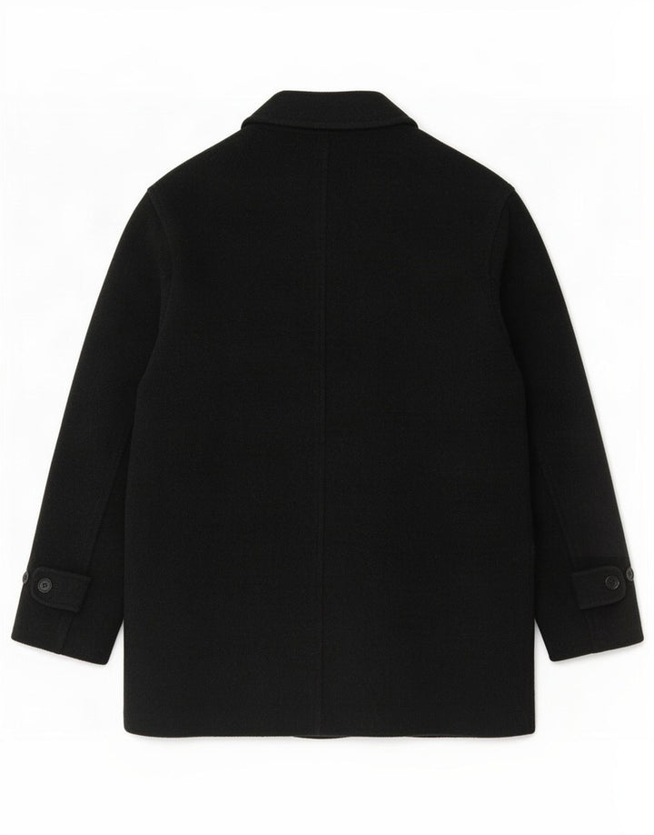Zara Herre Overfrakke UK 42 XL Sort Uld