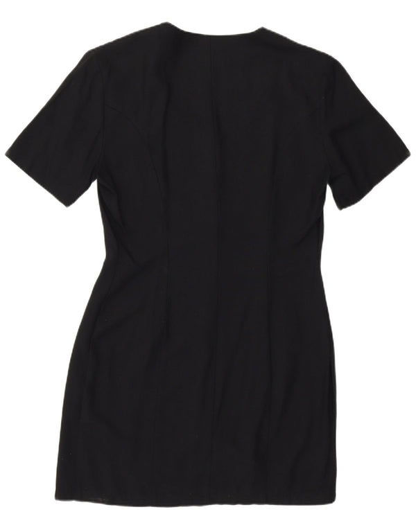 Collection Womens Shirt Dress UK 12 Medium Black Viscose