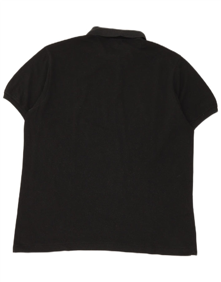 LACOSTE Poloshirt til mænd str. 6 XL Sort bomuld