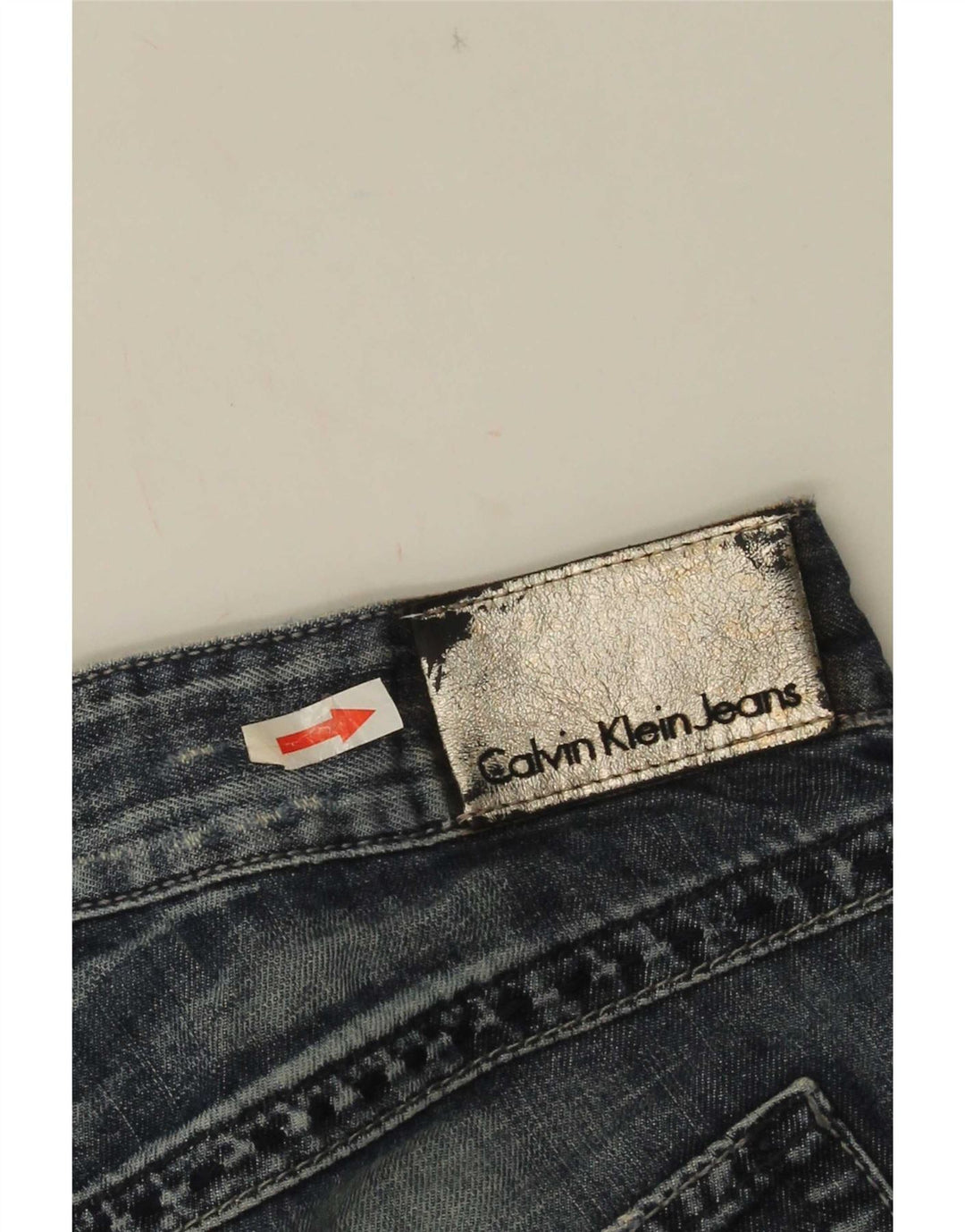 Calvin Klein denimshorts til kvinder W30 Mellemblå bomuld