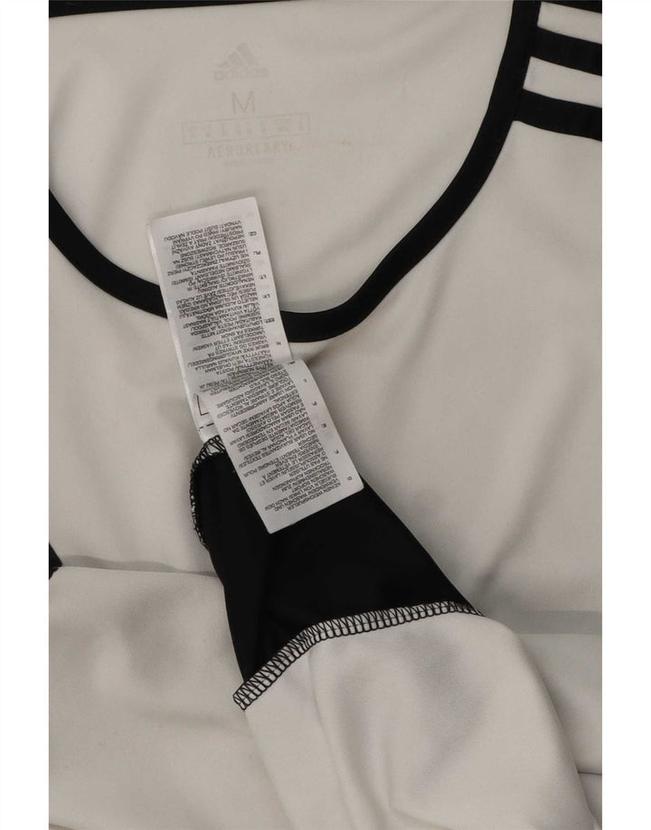 Nike Aeroready T-Shirt Top Medium White Colourblock Polyester